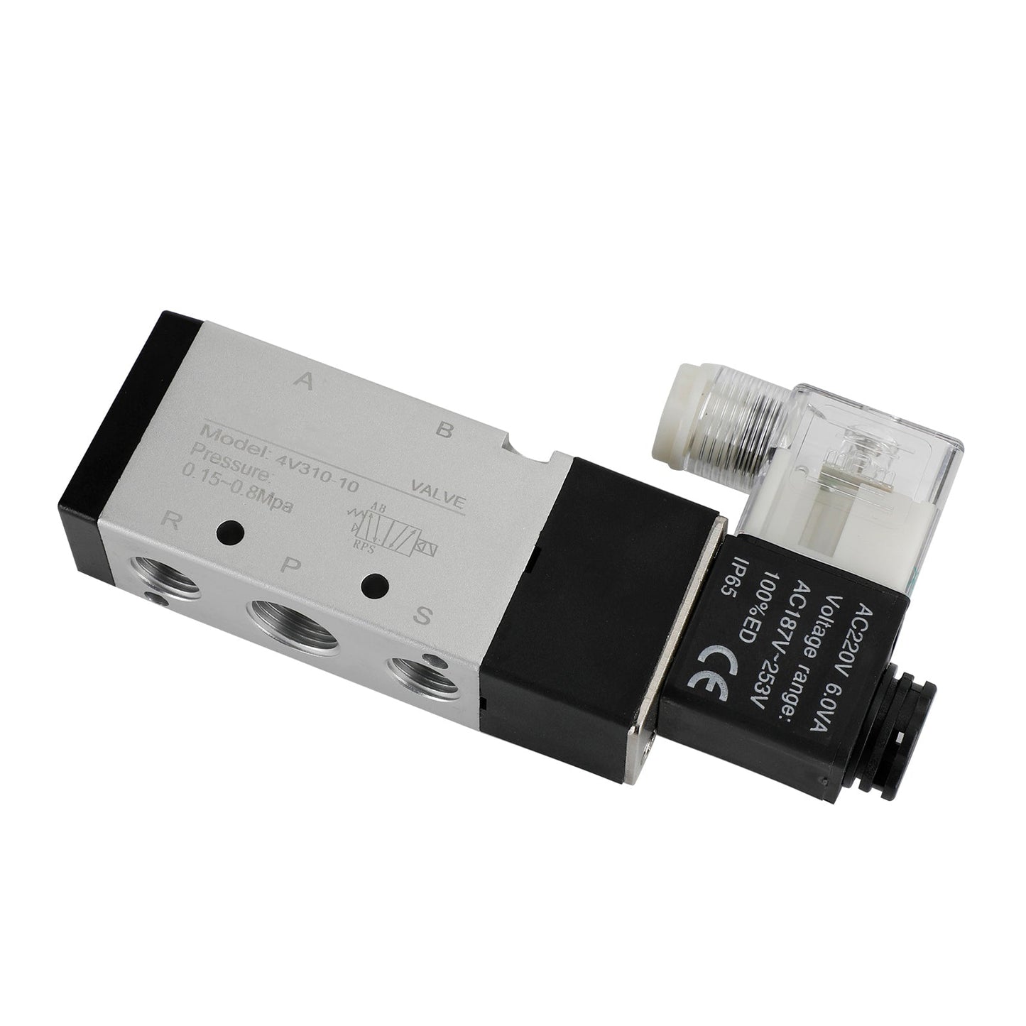 Elettrovalvola elettrica pneumatica a solenoide 4V310-10 2 posizioni 5 vie PT 3/8"
