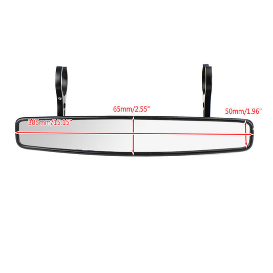 1.75" 2" UTV Centro Vista Specchio 15" Per Polaris Ranger RZR 900 XP 1000 S Turbo Generico