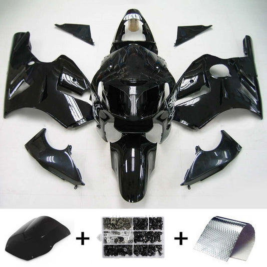 Amotopart Kawasaki 2000-2001 ZX12R Bright Black Fearing Kit