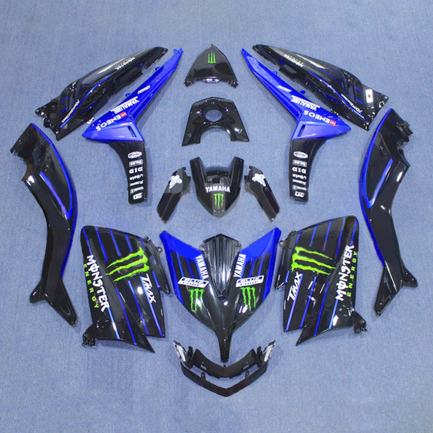 Amotopart Kit Carena Carrozzeria ABS per Yamaha T-Max TMAX530 2015-2016
