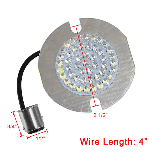 1157 Lampadina a LED per indicatori di direzione posteriori adatta per Dyna Touring Electra Glide Road King Generico