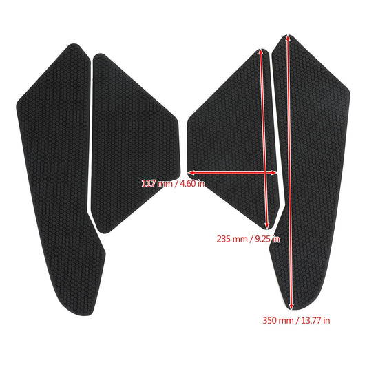 Paraserbatoi Laterali Neri Trazione Ginocchiere per Honda CBR1000RR Fireblade 2017-2019 Generico