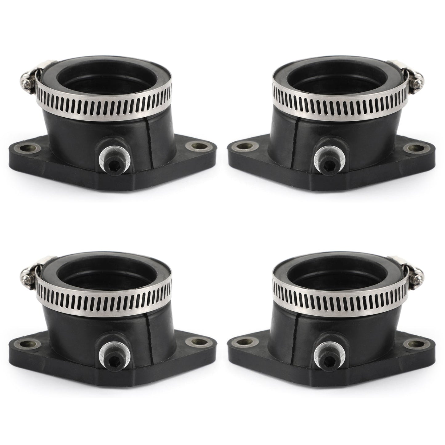 Set di 4 supporti carburatore L & R per Suzuki 1980-1982 GS650E/G/GL/M GS550E/L/M/T