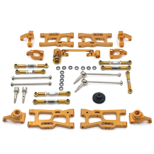 12Pcs Aggiornamenti RC Parti Kit Per Wltoys 144001 144002 124016 124017 124018 124019