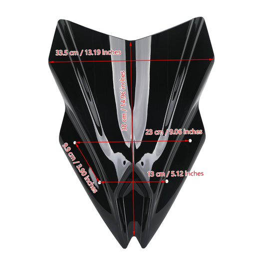 Parabrezza parabrezza moto ABS per Kawasaki Ninja 650 2017-2019 Generico