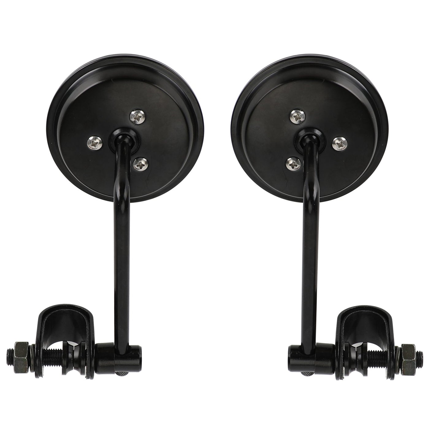 Morsetto vecchio stile su specchietti retrovisori rotondi da 3 pollici per Cafe Racer Chopper Bobber COPPIA Generico