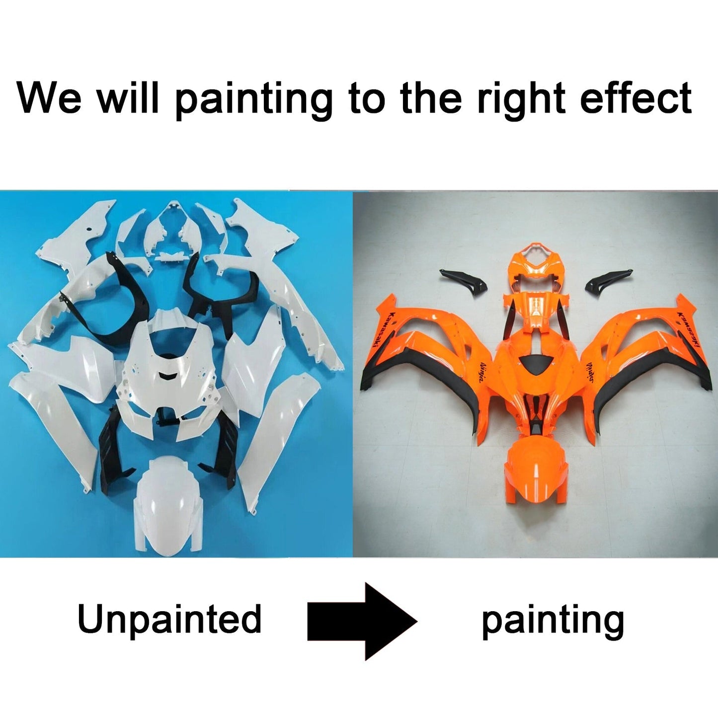 Kawasaki ZX-10R ZX10R 2021-2025 Kit carenatura iniezione Carrozzeria ABS