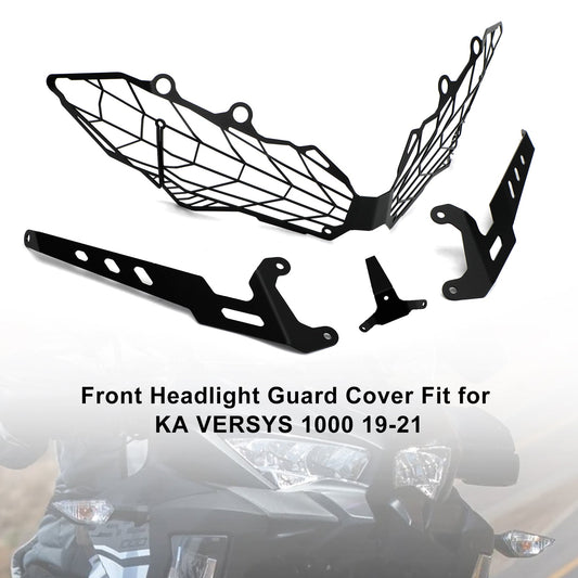 Kawasaki Versys 1000 2019-2021 Protezione faro Copertura faro anteriore nero