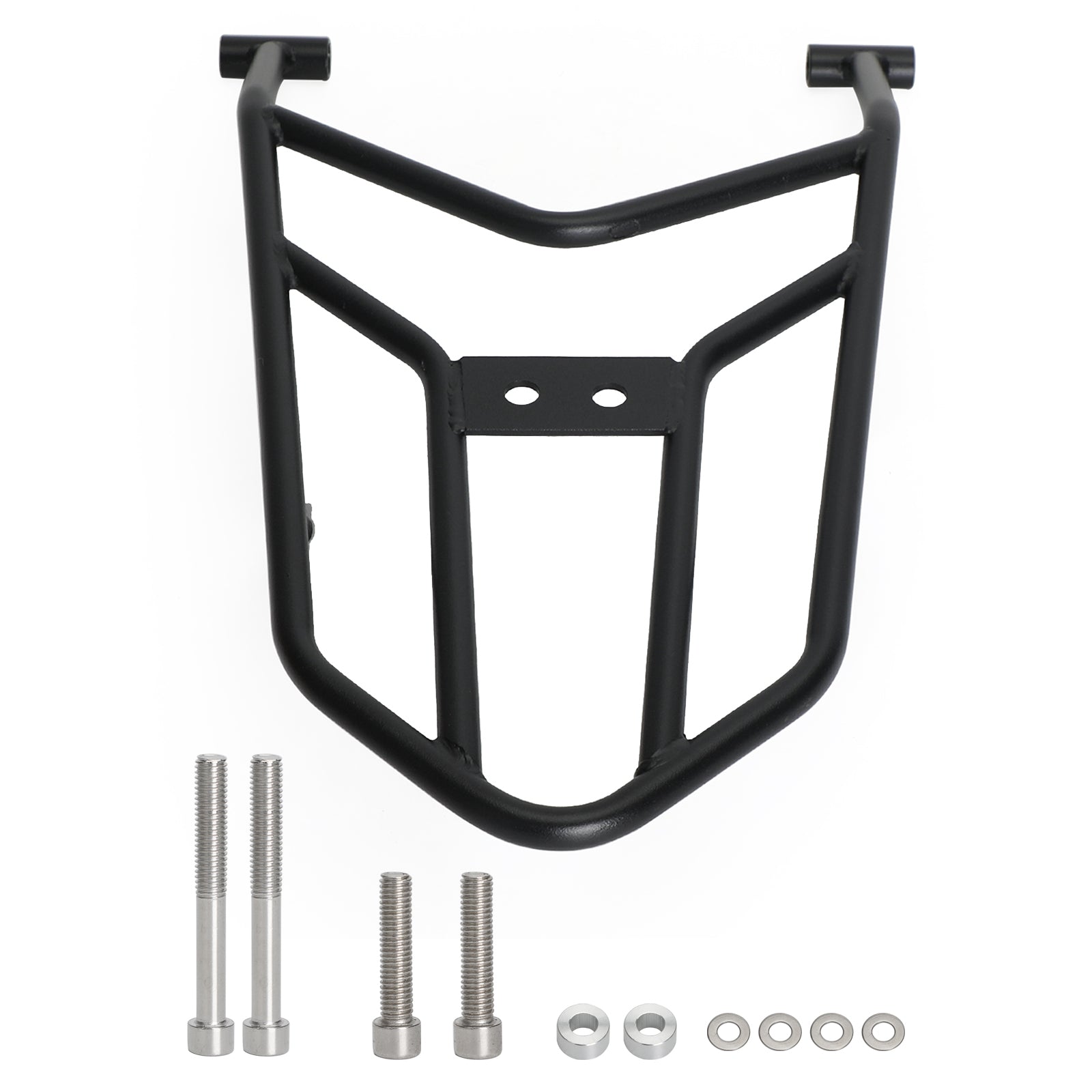 Supporto Per Bagagli JVD 866069 - In Metallo Cromato, Carico 220 Kg, Con 6 Cinghie
