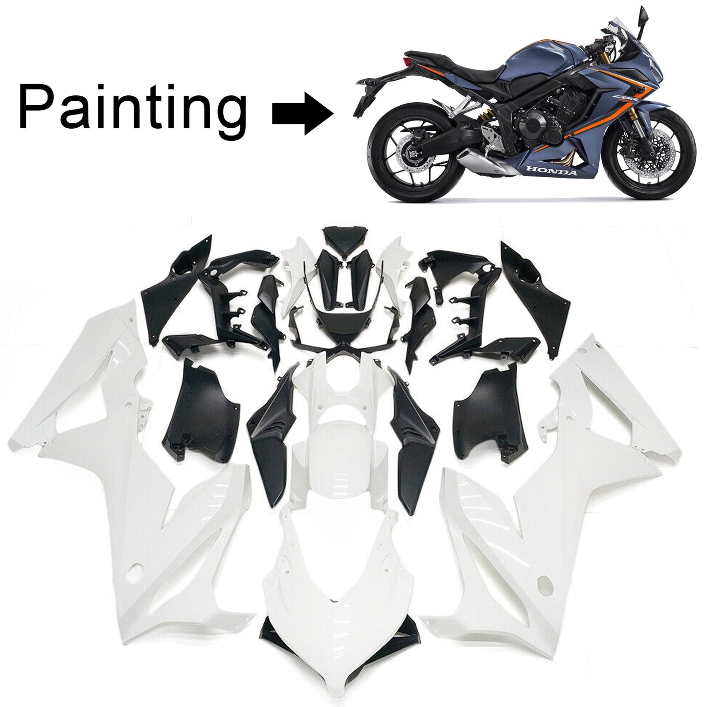 Amotopart Honda CBR650R 2019-2020 Disory Kit Body Plastic Abs