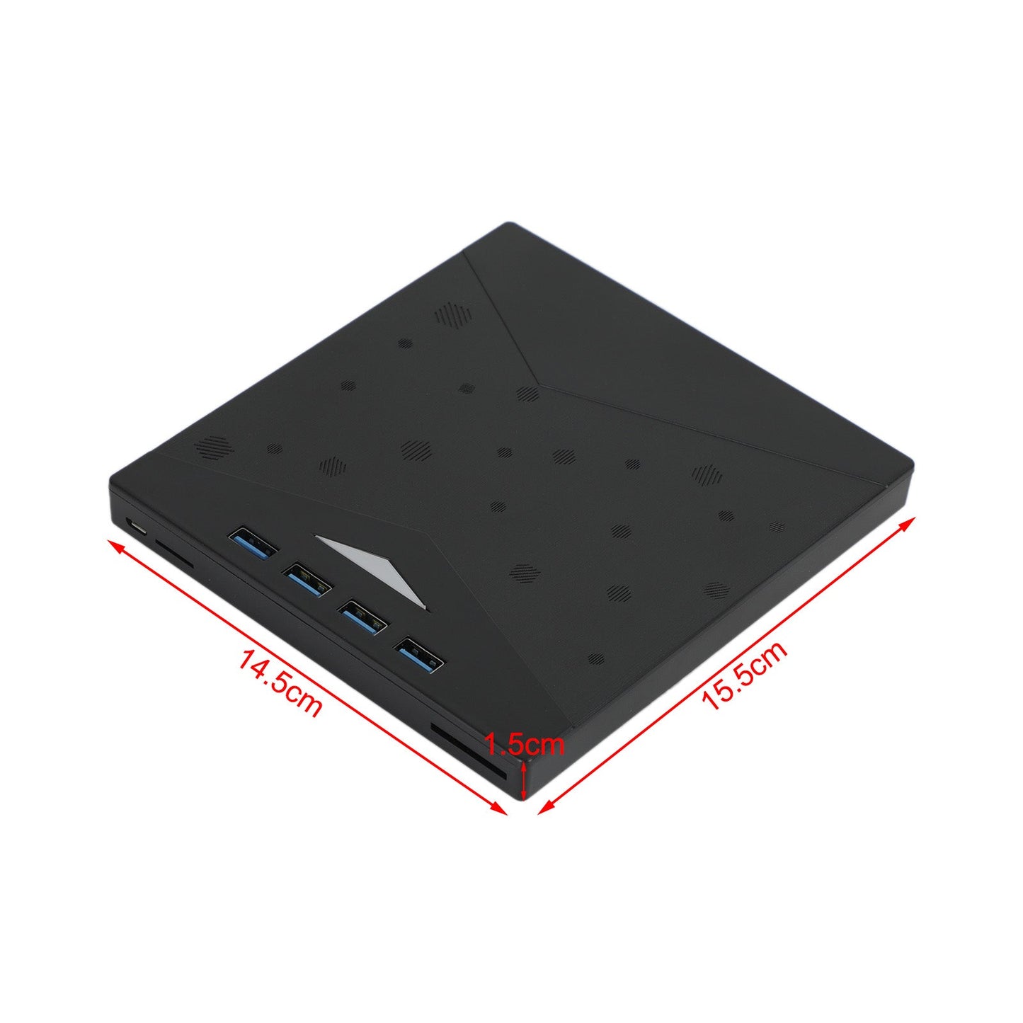 Unità CD/DVD esterna per laptop Lettore DVD USB 3.0 7 in 1 Unità masterizzatore CD/DVD esterna 7 in 1 portatile USB 3.0 Type-c Type A CD-ROM Laptop