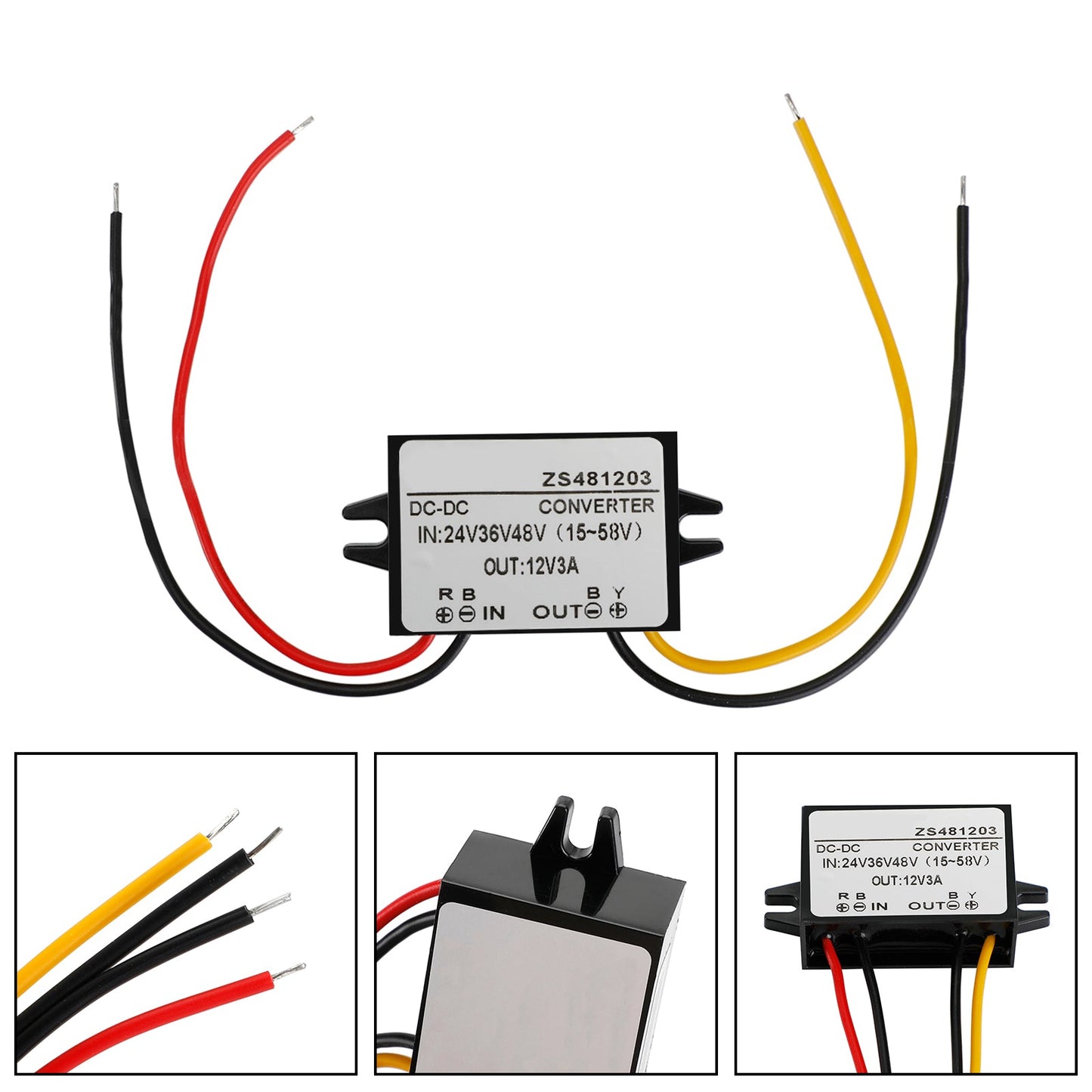 Convertitore DC-DC impermeabile 24V 36V 48V Step Down a 12V Modulo di alimentazione
