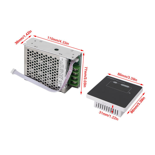 12V 24V 48V 30A PWM Regolatore di velocità del motore Dimmer Soft Start / Stop DC 12-80V