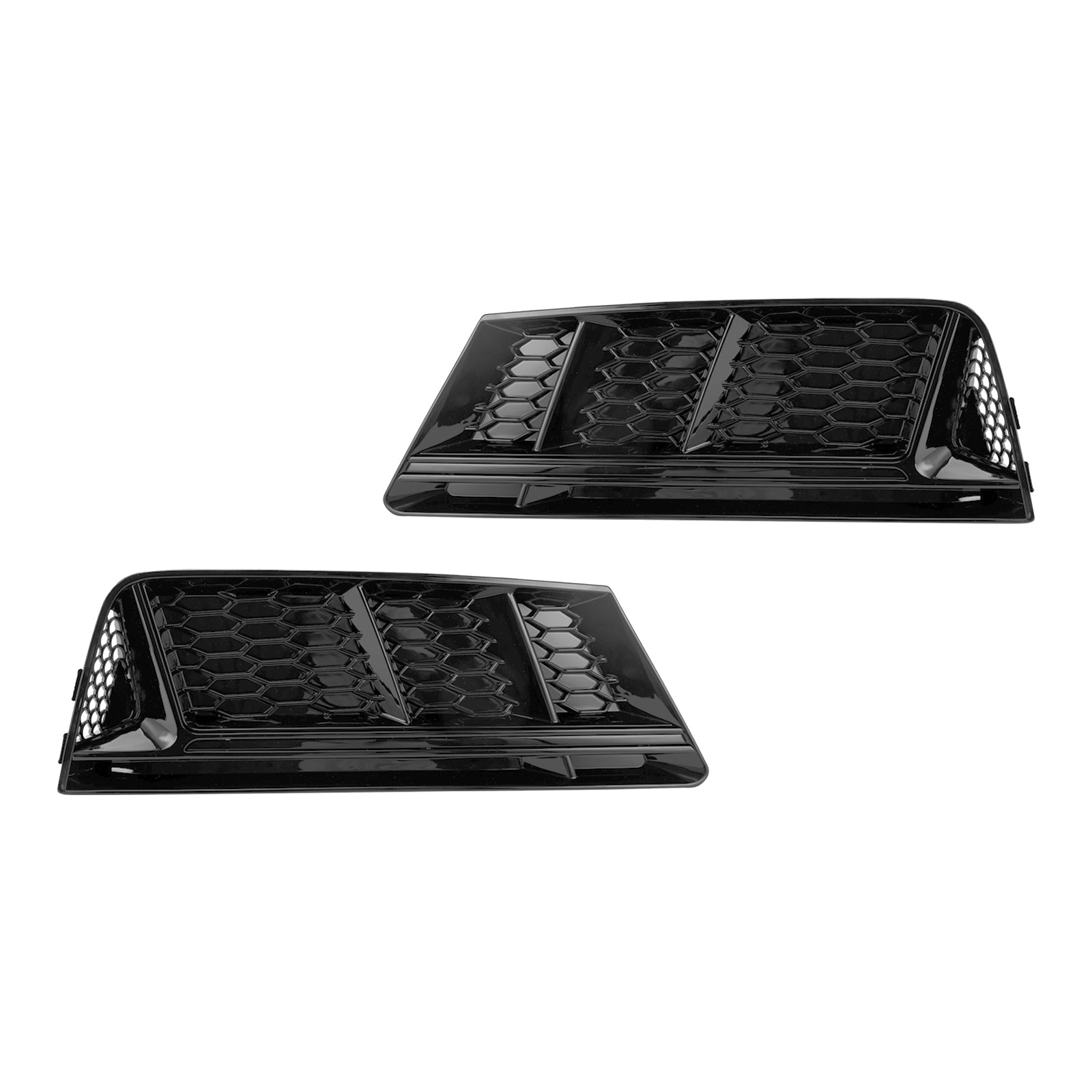 Griglia Anteriore Doppia Lamella Per BMW Serie 2 F45/F46 (2014-2018) - Nero Lucido, In ABS, Sostituzione Diretta