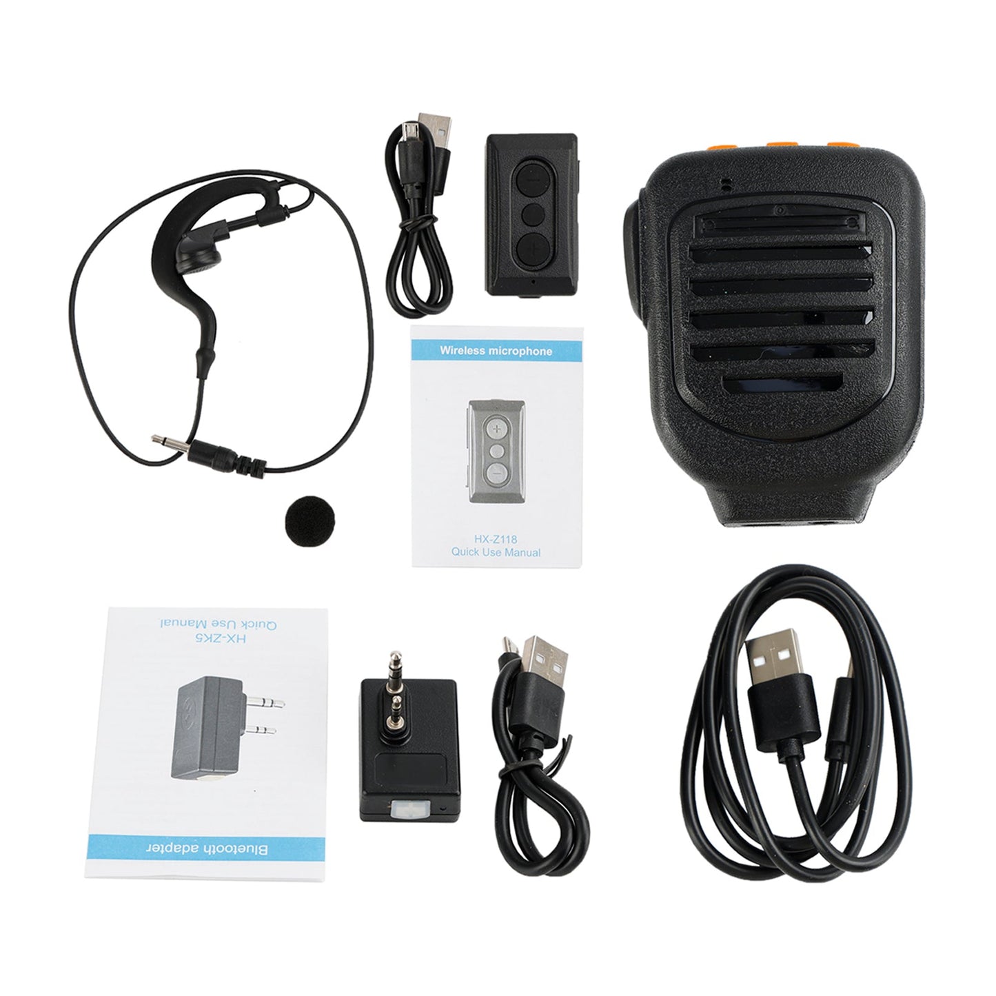 Adattatore per spina K per auricolare con controller PTT wireless Bluetooth adatto per Zello Work