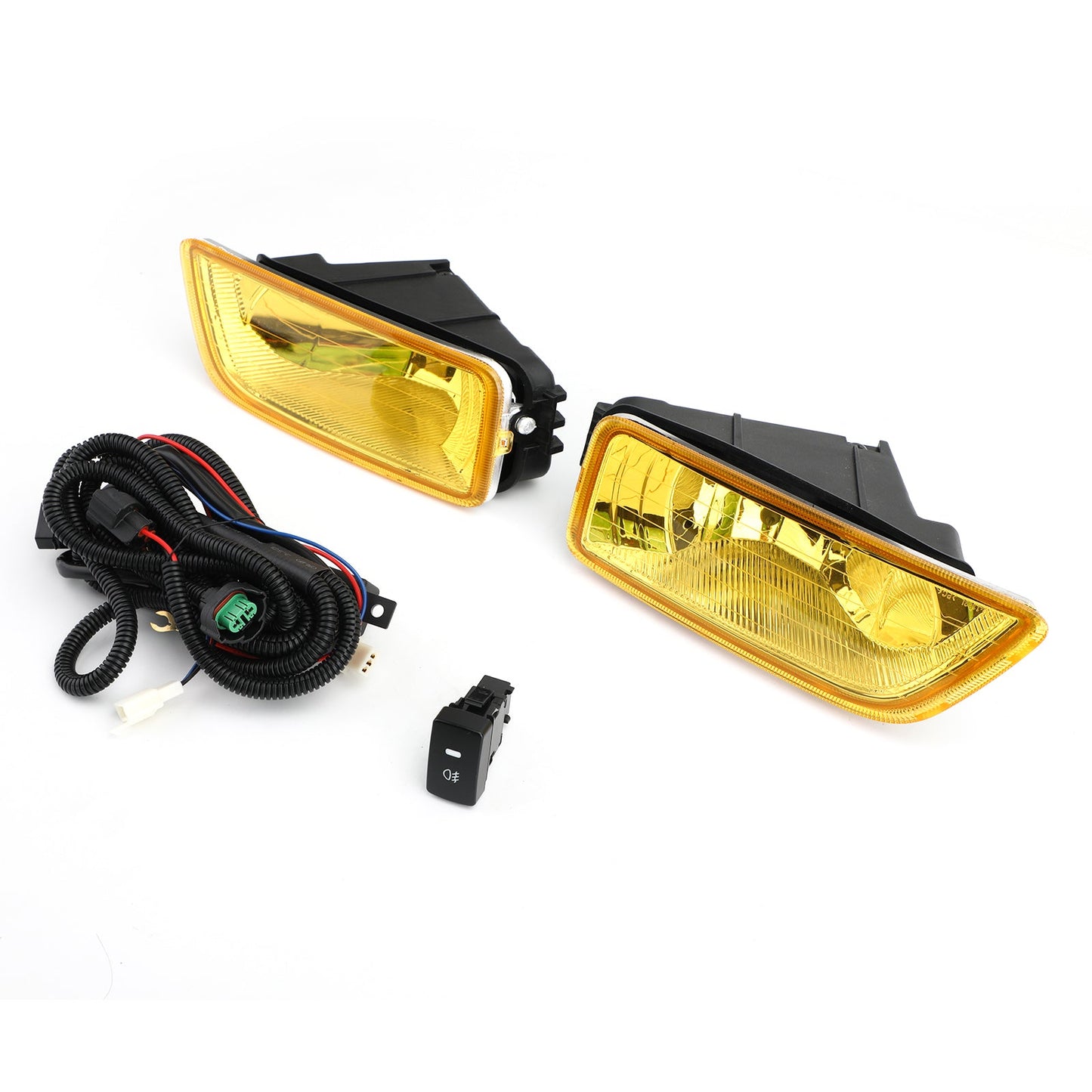 Fendinebbia con lente gialla + interruttore per Honda Accord 2003-2007 / Acura TL generico 2004-2008
