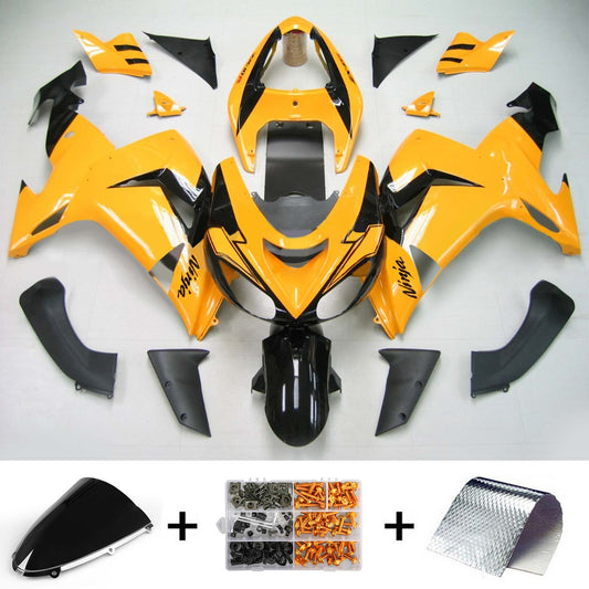 Amotopart Kawasaki ZX10R 2006-2007 kit di rivestimento giallo