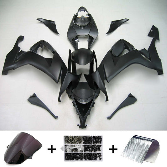 Amotopart Kawasaki ZX10R 2008-2010 Kit di rivestimento nero Matt