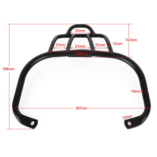 Supporto Portapacchi Posteriore Nero Vespa GTS GTV GTL GT Nero Con Maniglia