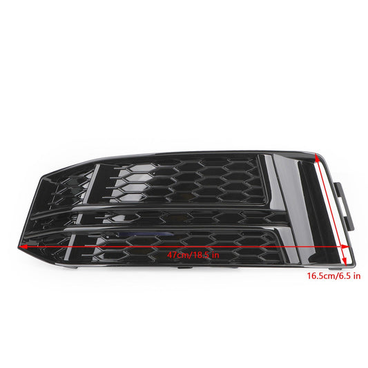 2016-2018 AUDI A4 B9 S-LINE Griglia paraurti anteriore nera Copertura fendinebbia