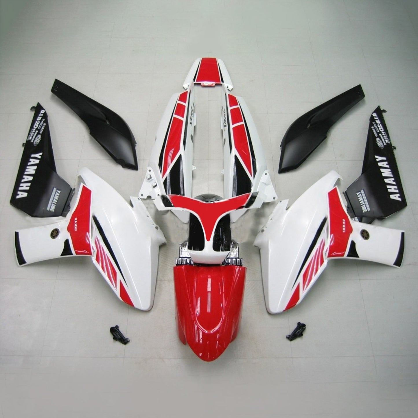Amotopart Yamaha 2008-2012 T-MAX XP500 Kit di paura rosso bianco