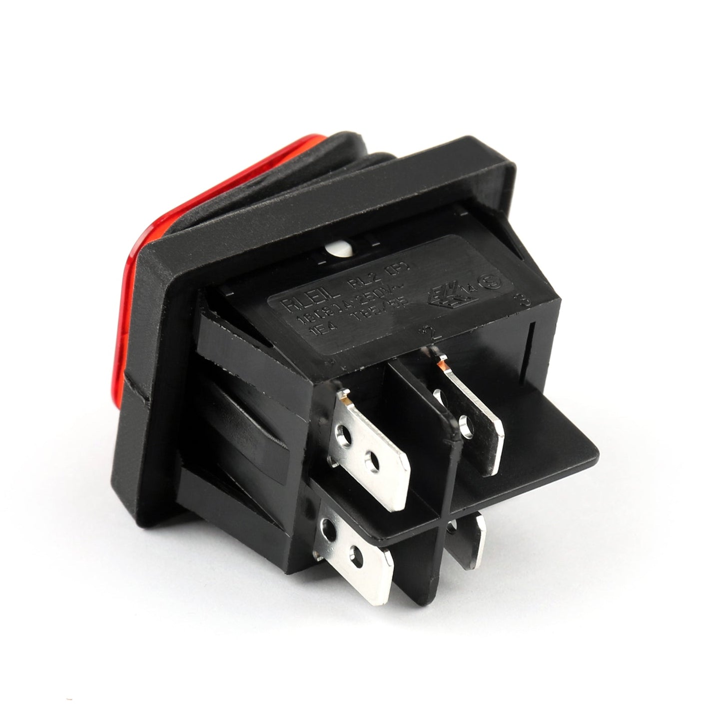 1 Pz RLEIL RL2-102 Impermeabile IP65 Auto Rocker Switch 4Pin ON/OFF 125/250VAC Rosso