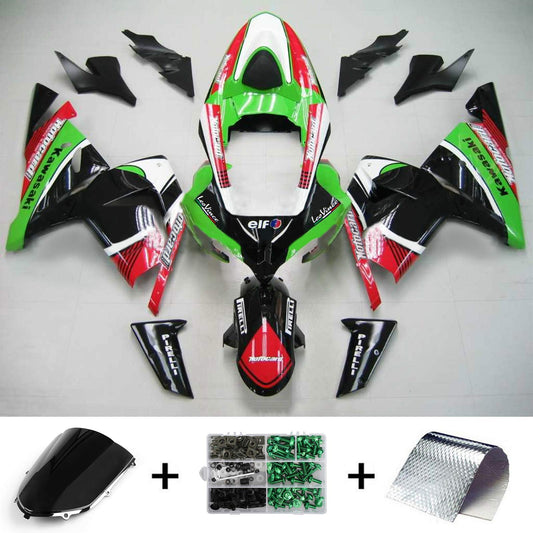 Amotopart Kawasaki 2004-2005 ZX10R Kit paura rosso verde rosso