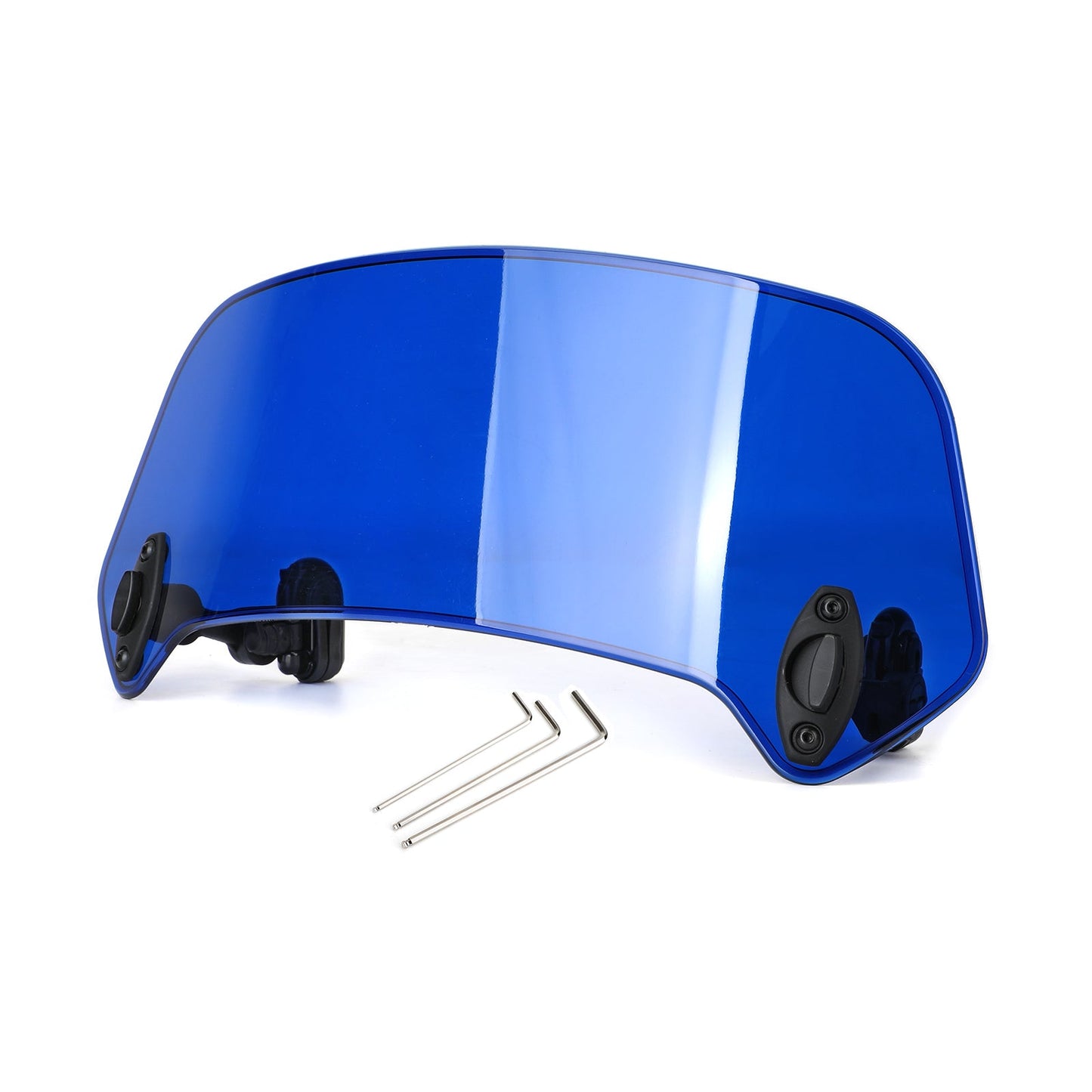 Deflettore d"aria regolabile universale con clip su estensione del parabrezza nero generico