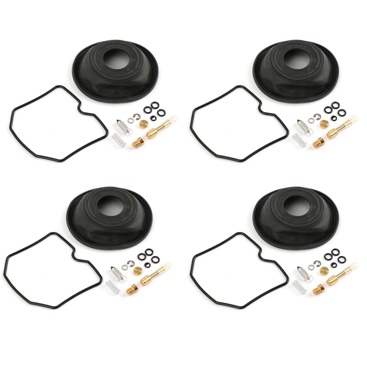 4 Set Kit Ricostruzione Riparazione Carburatore per Suzuki GSF600S Bandit 1996-2003 Generico