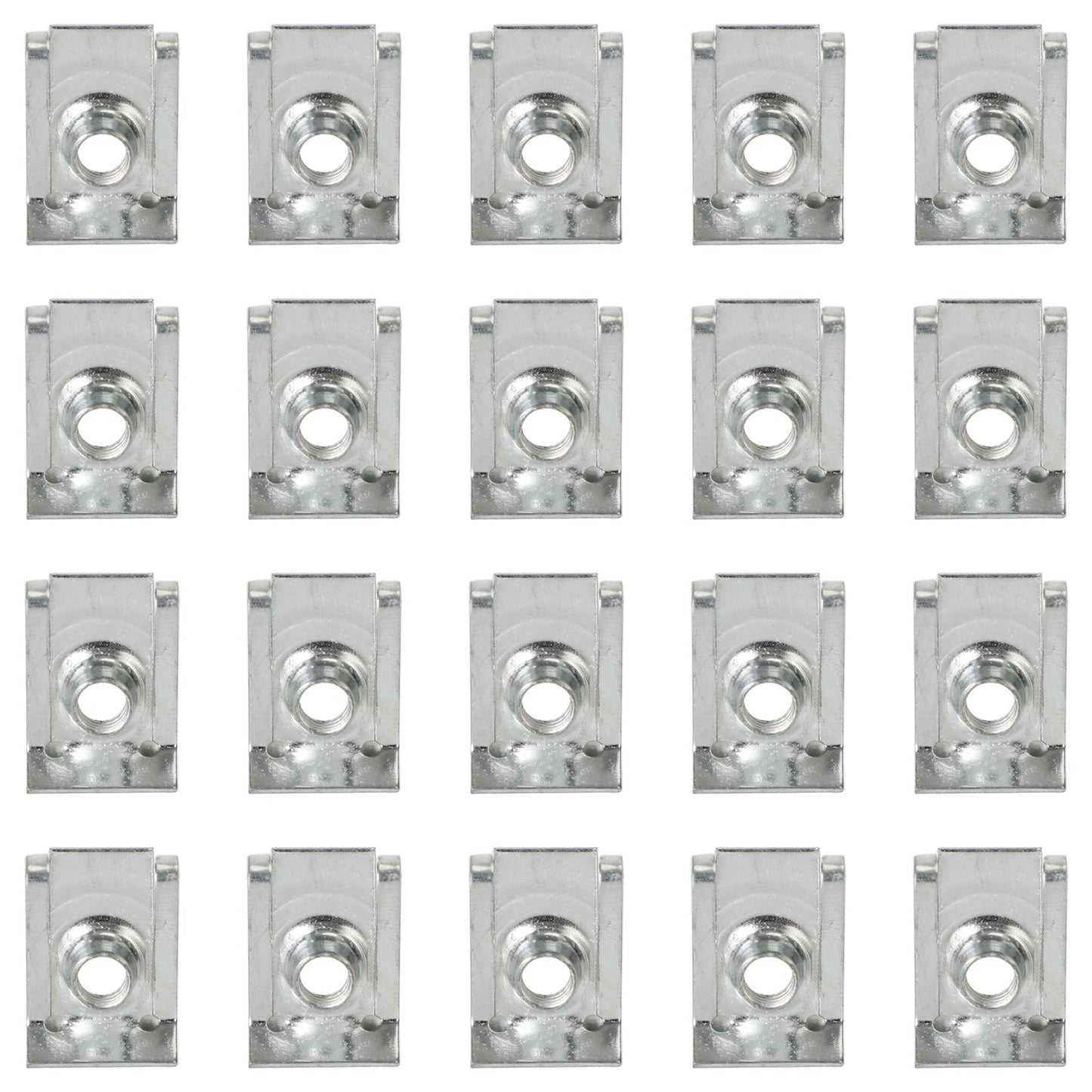 20x Clip per carenatura M6 6mm Carrozzeria Pannello Spire Clip Moto Speed Clip U Dado Generico