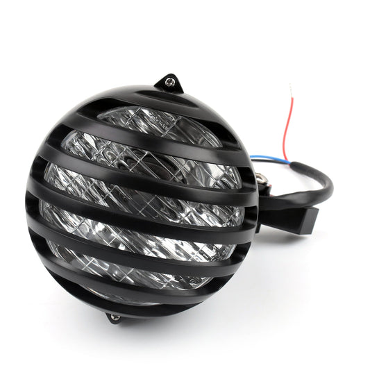 Moto 5 1/2 Bullet Headlight Lamp Per Chopper Bobber Old School Custom