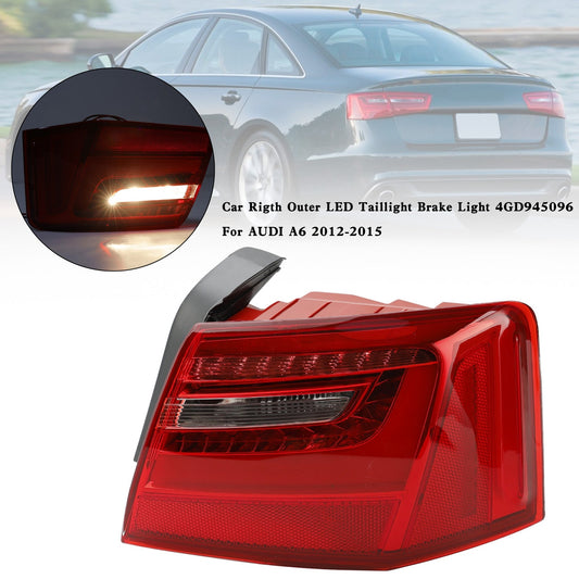 AUDI A6 2012-2015 Fanale posteriore esterno destro a LED per auto, luce freno 4GD945096