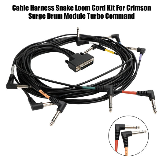 Cablaggio Snake Loom Cord Kit per Crimson Surge Drum Module Turbo Command