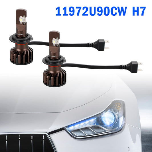 Per Philips 11972U90CWX2 Ultinon Pro9000 LED-HL H7 12-24V 18W +350% 5800K