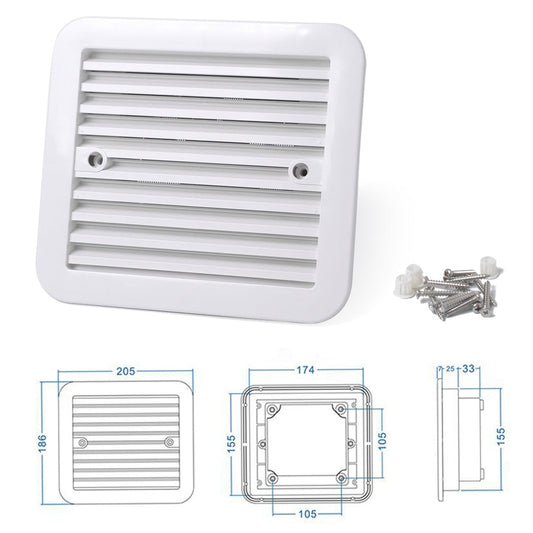 12V RV Caravan Side Air Trailer Vent Ventilazione Raffreddamento Ventilatore di scarico muto