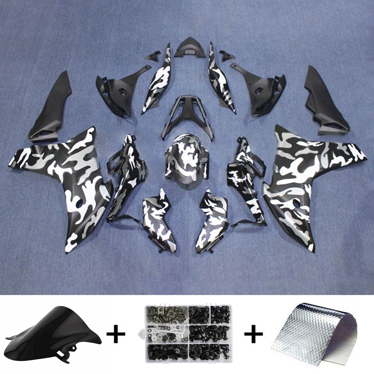 Amotopart Honda CBR600F 2011-2013 Kit carena Carrozzeria Plastica ABS
