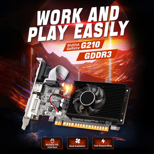 Scheda grafica indipendente GT210 1G Scheda coltello a striscia piccola a mezza altezza