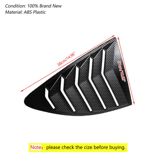 Feritoia per finestra laterale in carbonio per 2013-2018 Scion FRS Subaru BRZ Toyota 86 GT86 Generico