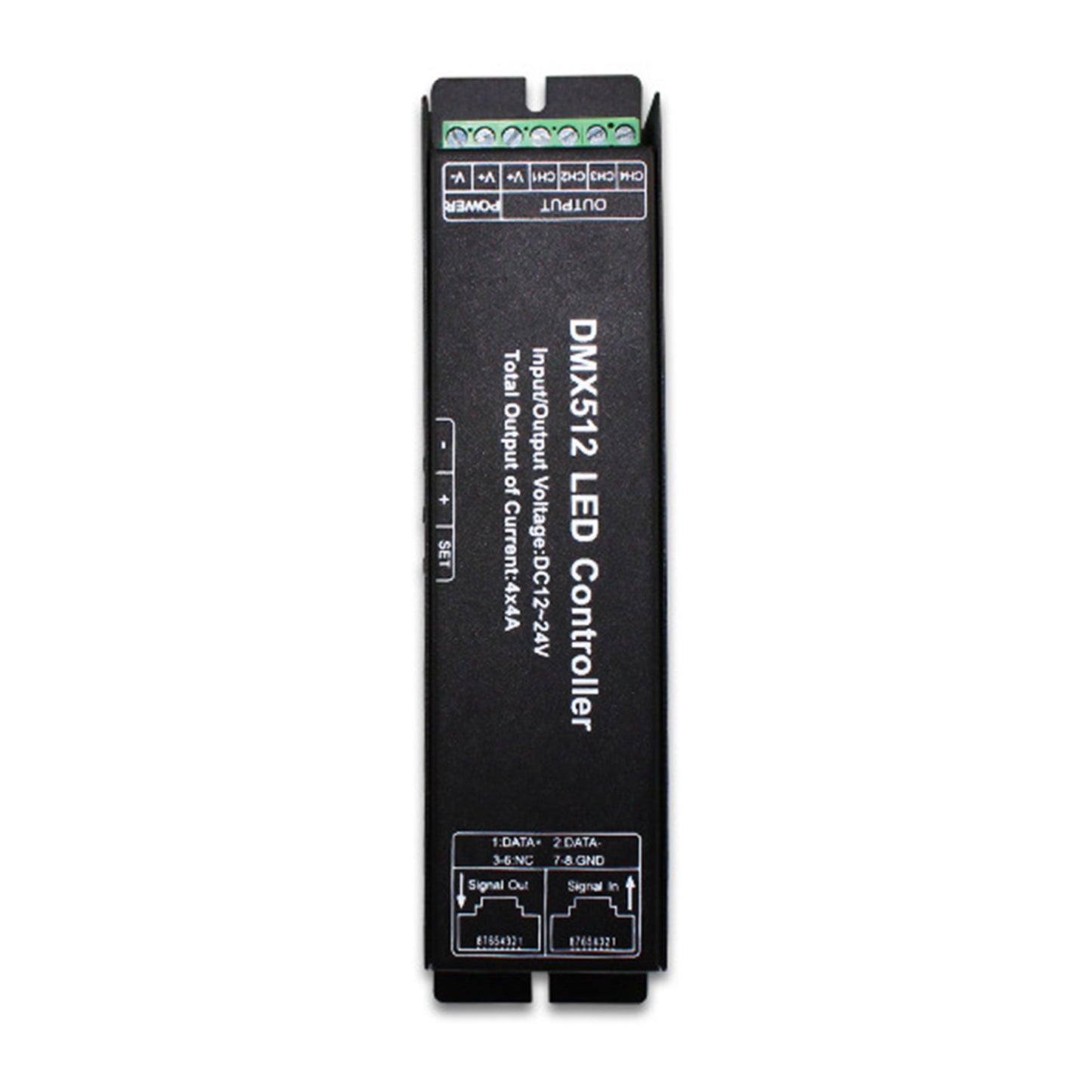 LED RGB DMX512 Decoder Controller DC12-24V 4x4A 16A Dimmer digitale PWM a 4 canali