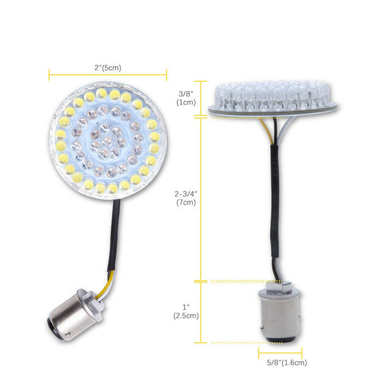 2Pcs 1157 LED Indicatori di direzione Luce lampeggiante per Dyna Softail Street Glide Road King Generico