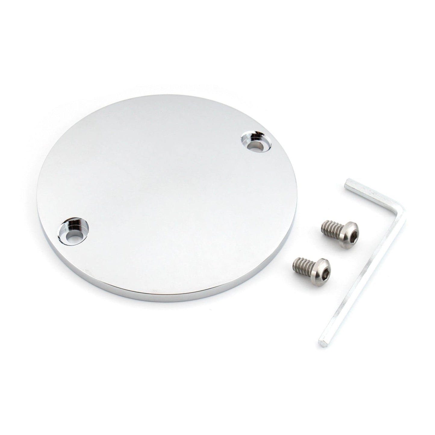 Coperchio timer accensione temporizzazione punto bombato per Xl 883 1200 Glide Dyna Fxst cromato generico