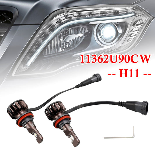 Per Philips 11362U90CWX2 Ultinon Pro9000 LED-HL H11 12-24V 16W +350% 5800K