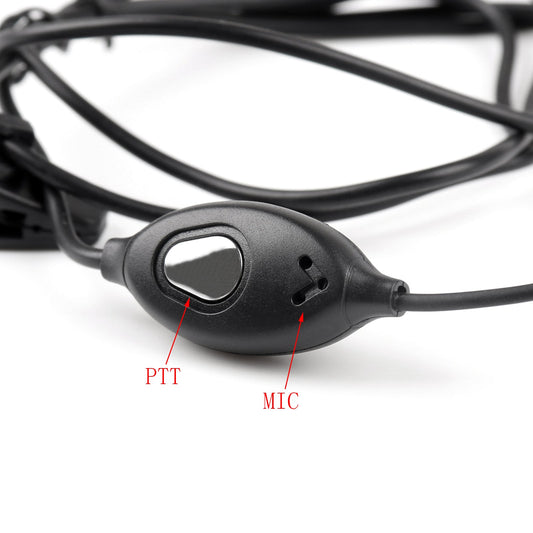 5x Auricolare Auricolare Auricolare 2 Pin Mic Per Baofeng Walkie Radio UV 5R BF 888s