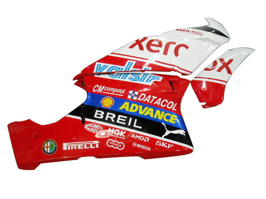 Carene per 2003-2004 Ducati 999 Red & White Xerox Racing Generico