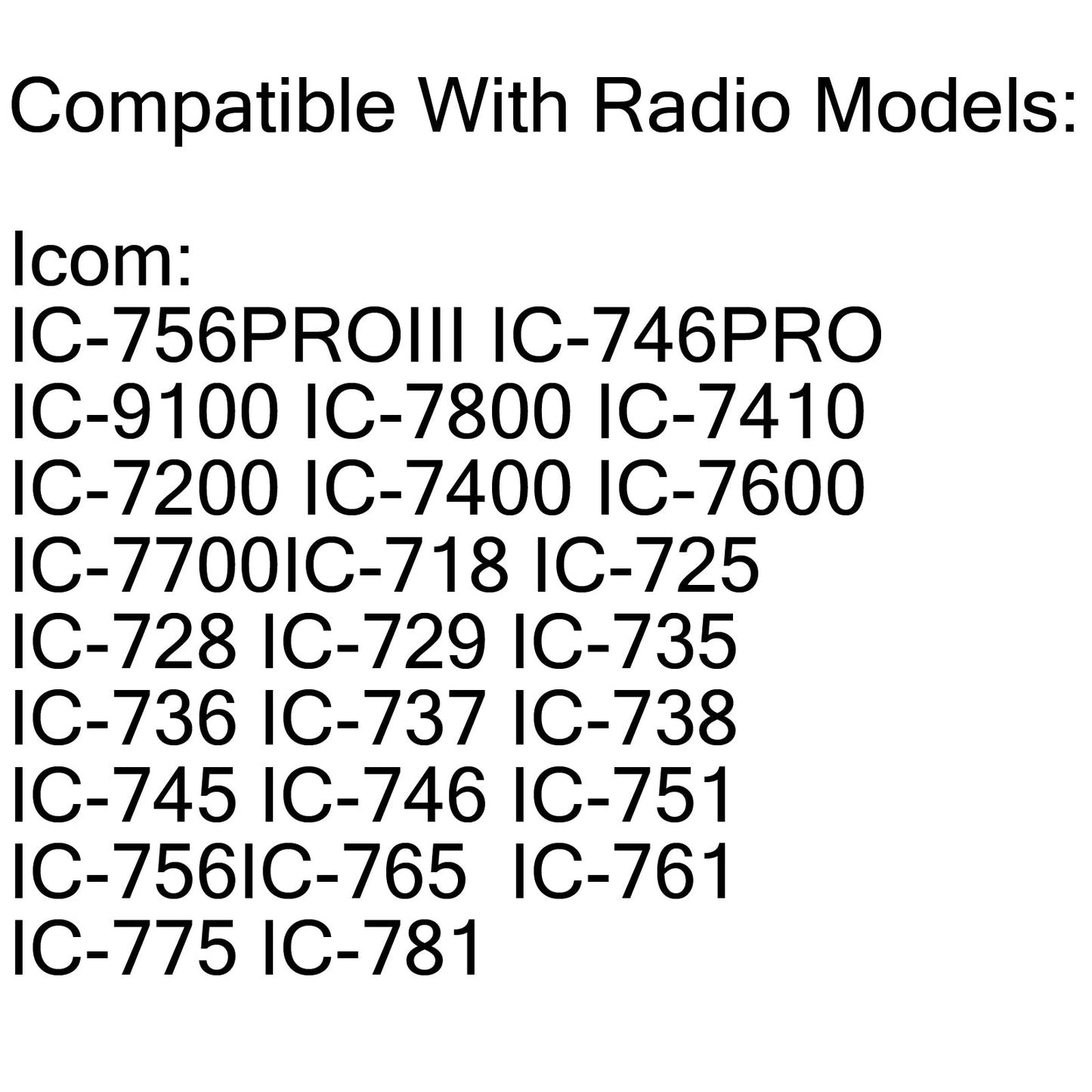 Microfono manuale HM-36 per radio Icom IC-718 IC-7800 IC-756 IC-735 IC-751