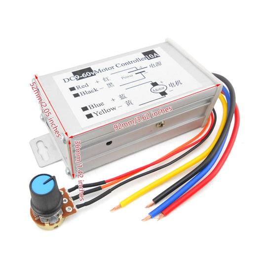 12V 24V Max 20A PWM Interruttore del controller di controllo della velocità variabile continua del motore CC