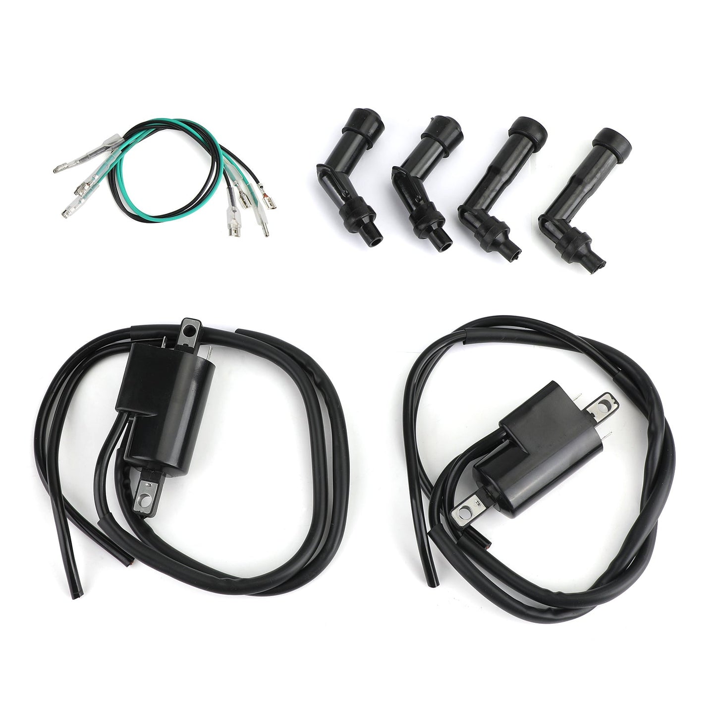 30510-333-013 Bobine di accensione e cappucci candela per Honda CB350F CB400F CB500 CB550 Generico