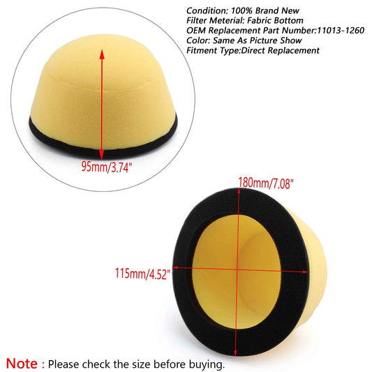 Detergente filtro aria per Kawasaki KLX250S KLX300 R 97-07 KLX650R 93-96 KDX KX 250 generico