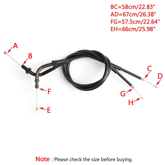 1FK-26311-01 Cavo acceleratore Linea filo per Yamaha VMAX12 V-MAX (JP) 1990-1999 Generico