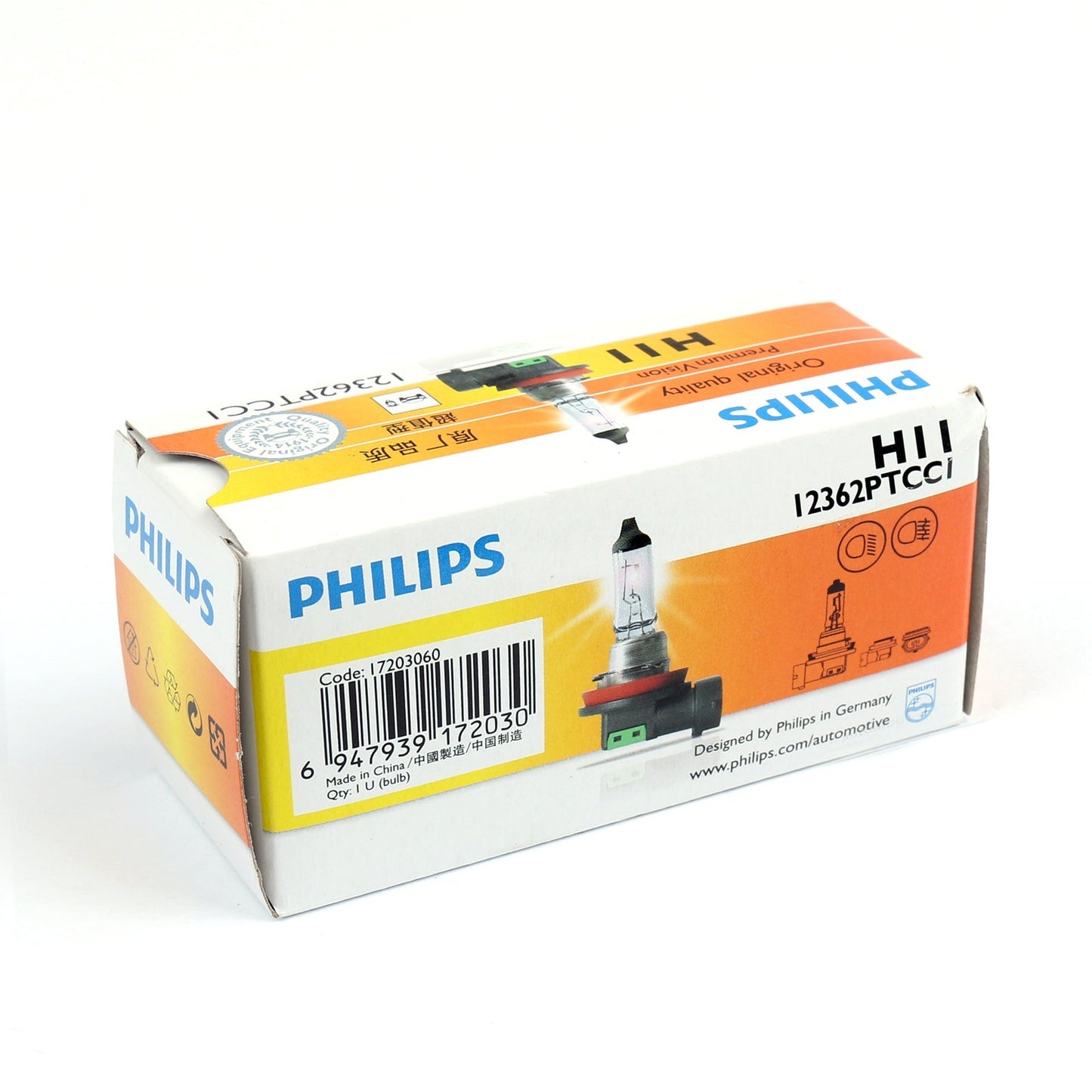 Philips Original Quality Premium Vision H11 12V 55W Lampadina alogena Lampada di segnalazione Generico